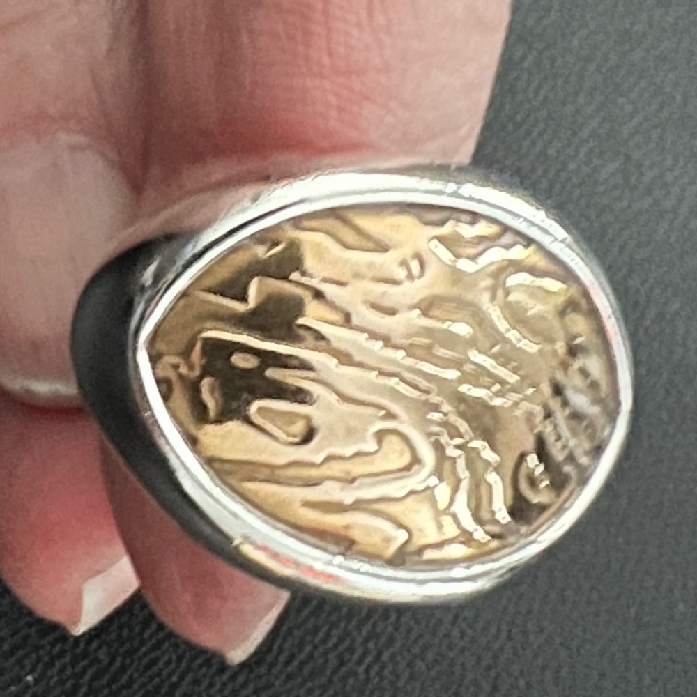 Silpada bronze and Silver Women's Ring